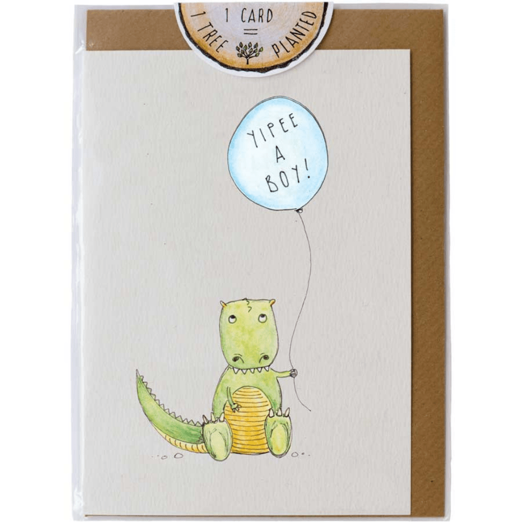 Little Difference Yipee a Boy Greeting Card - Naked Baby Eco Boutique