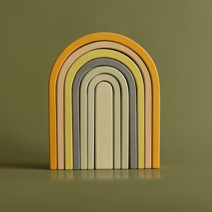 MinMin-Copenhagen-Large-Wooden-Rainbow-Pastel-on-Green-Background-Naked-Baby-Eco-Boutique