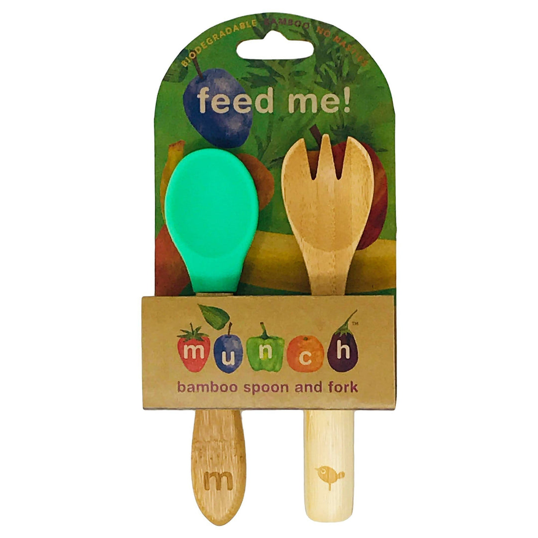 Munch Bamboo Baby Spoon and Fork - Naked Baby Eco Boutique