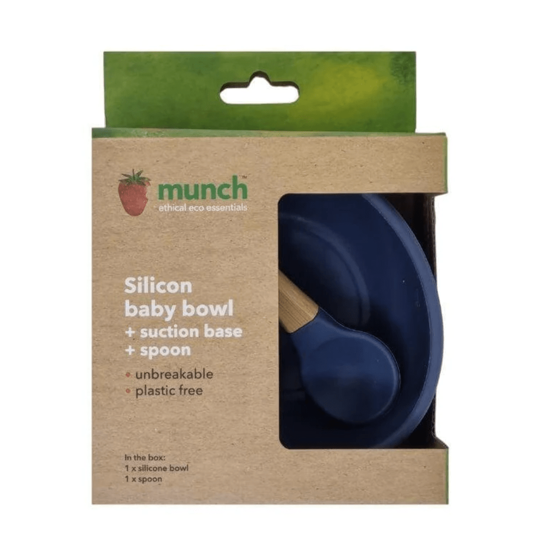 Munch Silicone Baby Bowl (Multiple Variants) - Naked Baby Eco Boutique