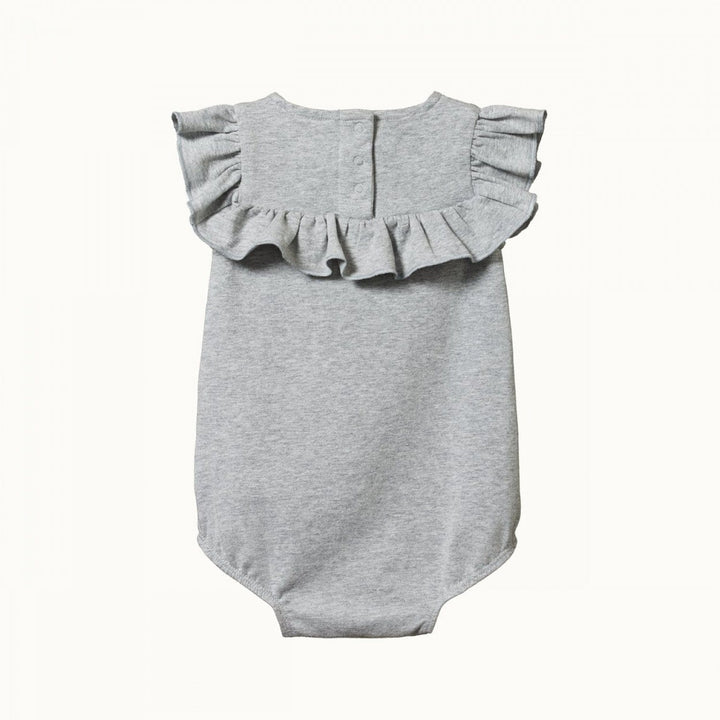 Nature Baby Organic Cotton Frill Suit - LUCKY LASTS - 0-3 MONTHS - Naked Baby Eco Boutique