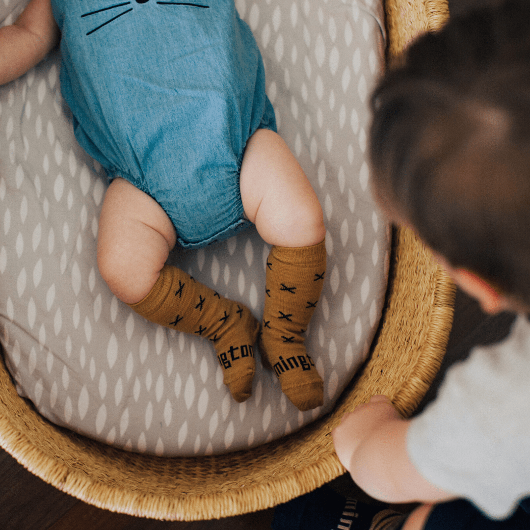 2020 Lamington Merino Wool Crew Socks (Multiple Patterns) - Naked Baby Eco Boutique