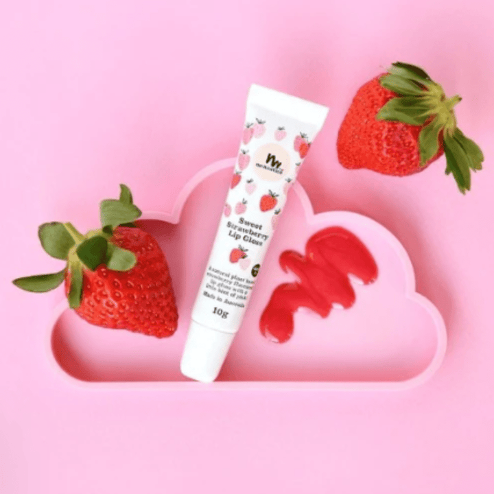 No Nasties All-Natural Strawberry Lip Gloss - Naked Baby Eco Boutique