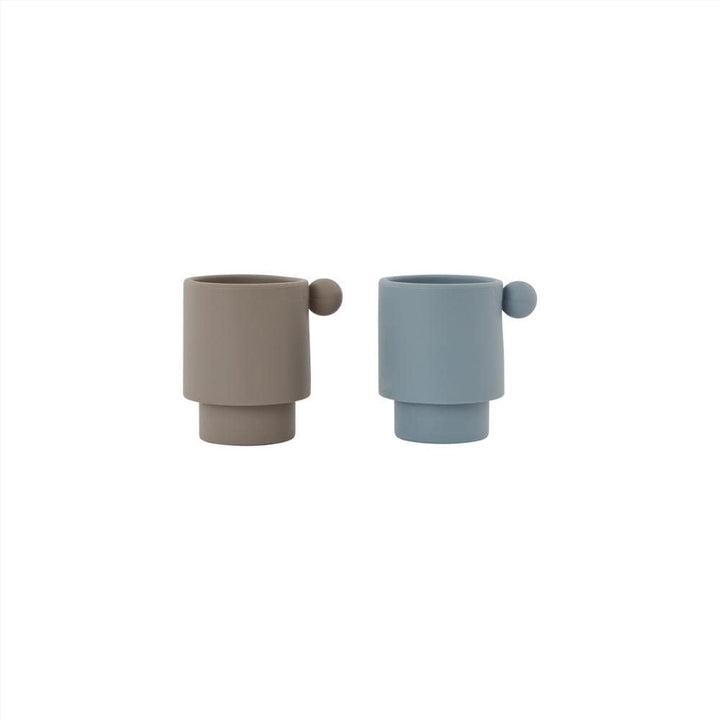 Blue/Clay OYOY Mini Tiny Inka Cups (Multiple Variants) - Naked Baby Eco Boutique