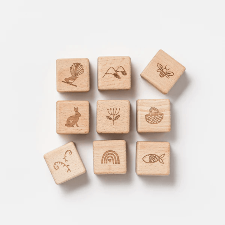 Over-The-Dandelions-Tahi-Rua-Toru-Wooden-Block-Set-Illustrations-Naked-Baby-Eco-Boutique