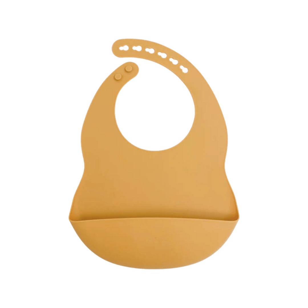 Petite-Eats-Medium-Silicone-Baby-Bib-Mustard-Naked-Baby-Eco-Boutique