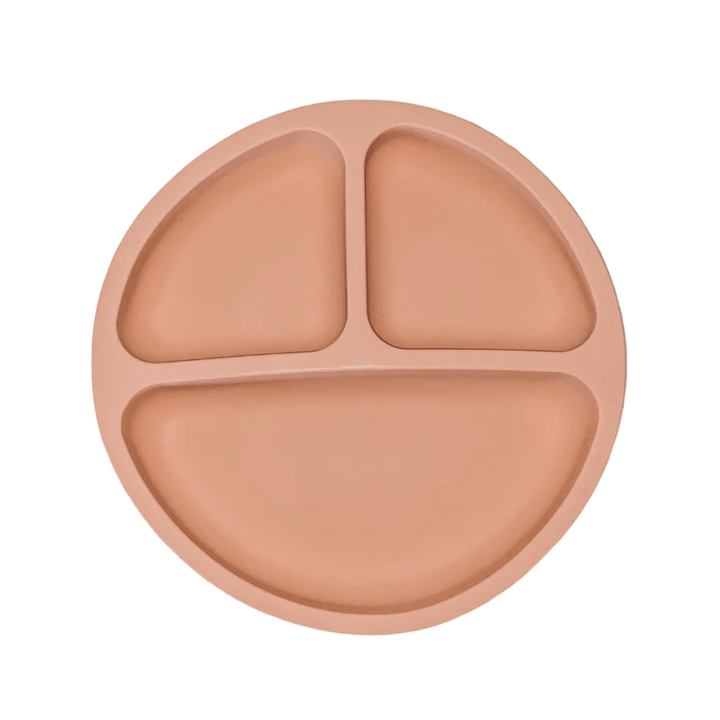 Petite-Eats-Silicone-Divided-Suction-Plate-Dusty-Coral-Naked-Baby-Eco-Boutique