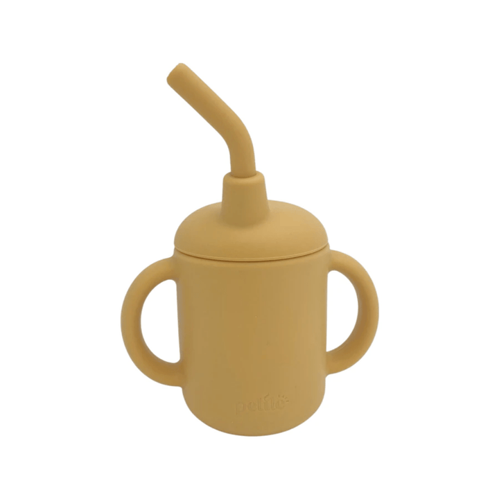 Petite-Eats-Silicone-Mushroom-Cup-Mustard-Naked-Baby-Eco-Boutique