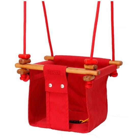 Solvej Baby & Toddler Swing - Pohutukawa Red - Naked Baby Eco Boutique