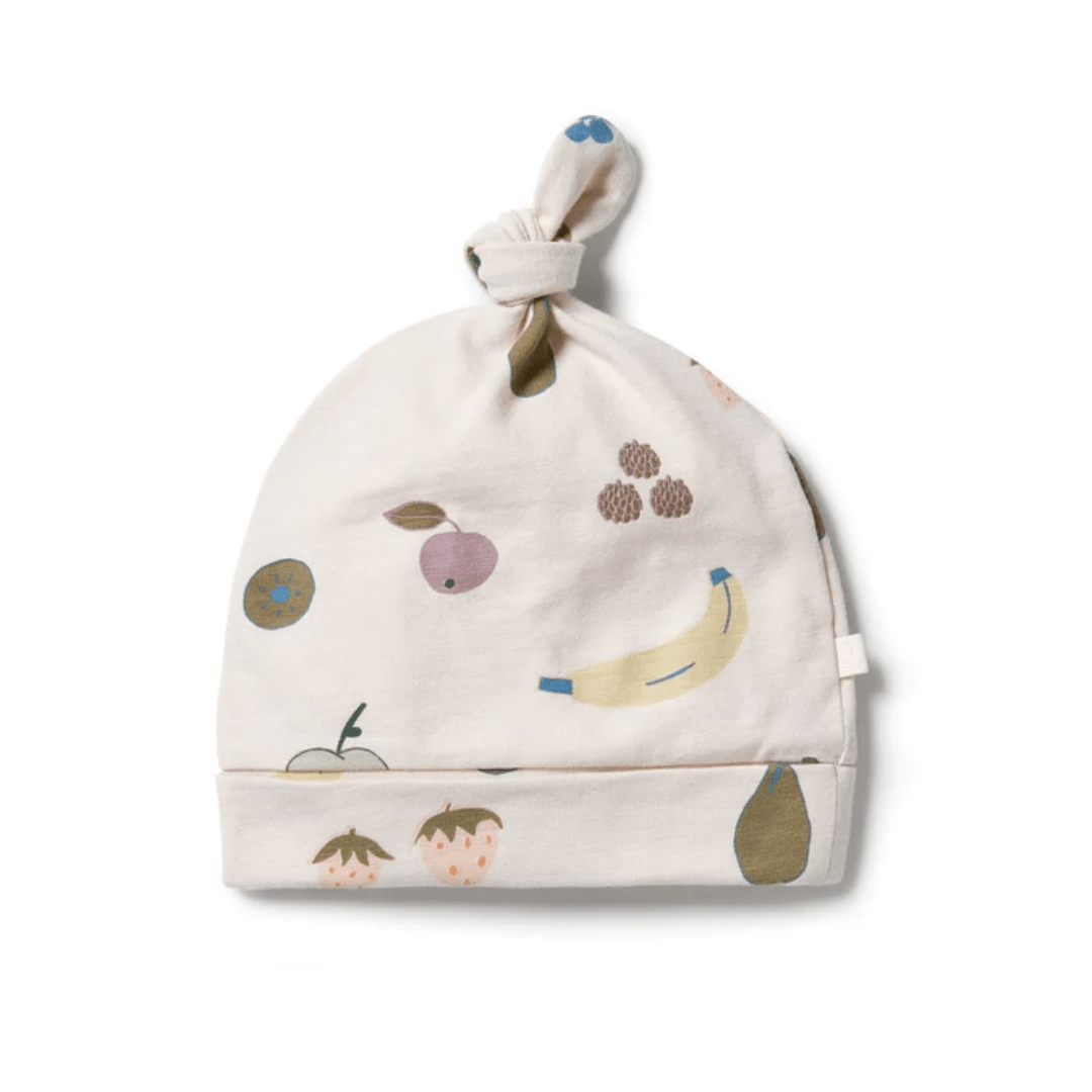 Fruity / Premmie Wilson & Frenchy Organic Slub Knotted Hat (Multiple Variants) - Naked Baby Eco Boutique