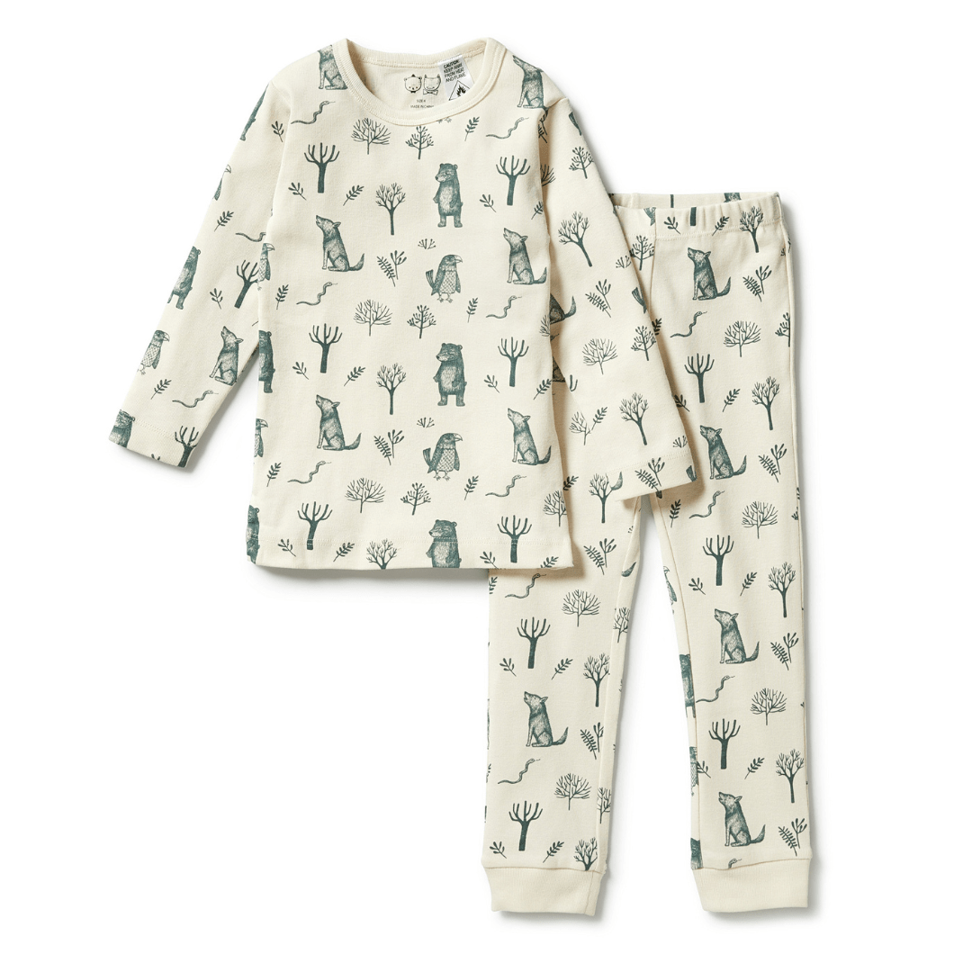 Wilson-And-Frenchy-Organic-Rib-Long-Sleeve-Pyjamas-The-Woods-Naked-Baby-Eco-Boutique