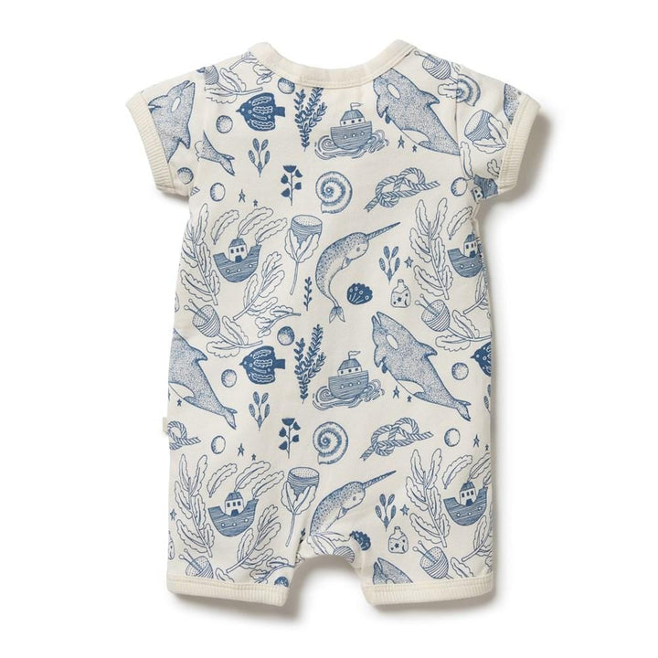 Wilson & Frenchy Organic Boyleg Zipsuit (Multiple Variants) - Naked Baby Eco Boutique