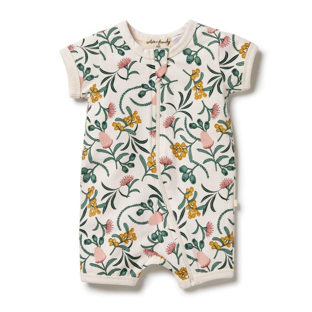 Nixie Fleur / Newborn Wilson & Frenchy Organic Boyleg Zipsuit (Multiple Variants) - Naked Baby Eco Boutique