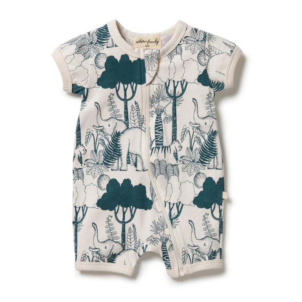 Wild Wilderness / Newborn Wilson & Frenchy Organic Boyleg Zipsuit (Multiple Variants) - Naked Baby Eco Boutique