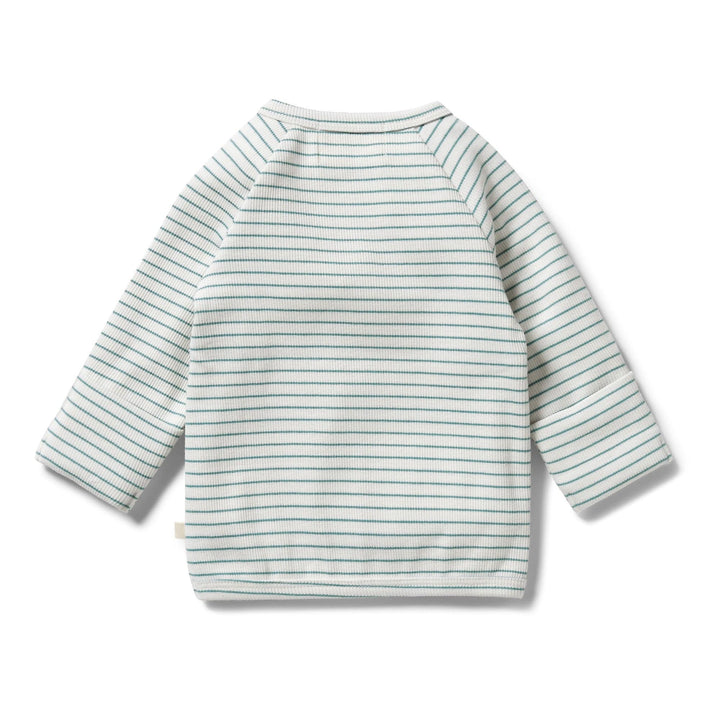 Wilson & Frenchy Organic Rib Stripe Kimono Top (Multiple Variants) - Naked Baby Eco Boutique