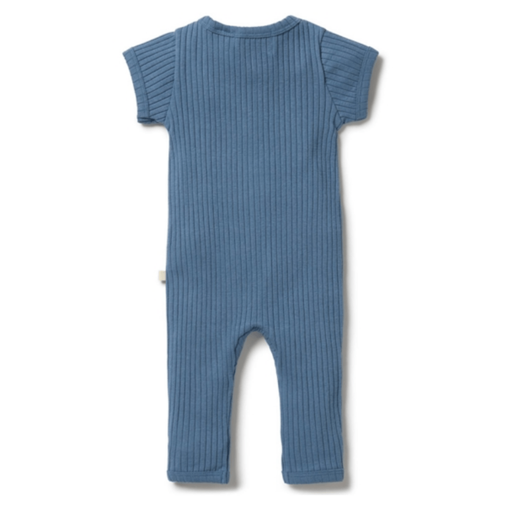 Wilson & Frenchy Organic Rib Zipsuit (Multiple Variants) - Naked Baby Eco Boutique