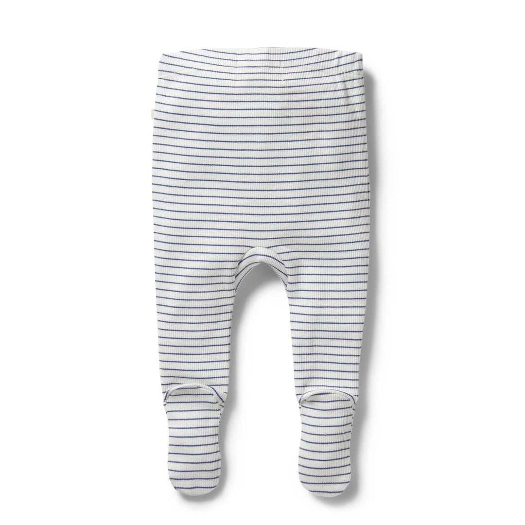 Wilson-and-Frenchy-Organic-Stripe-Rib-Footed-Leggings-Blue-Depths-Back-View-Naked-Baby-Eco-Boutique