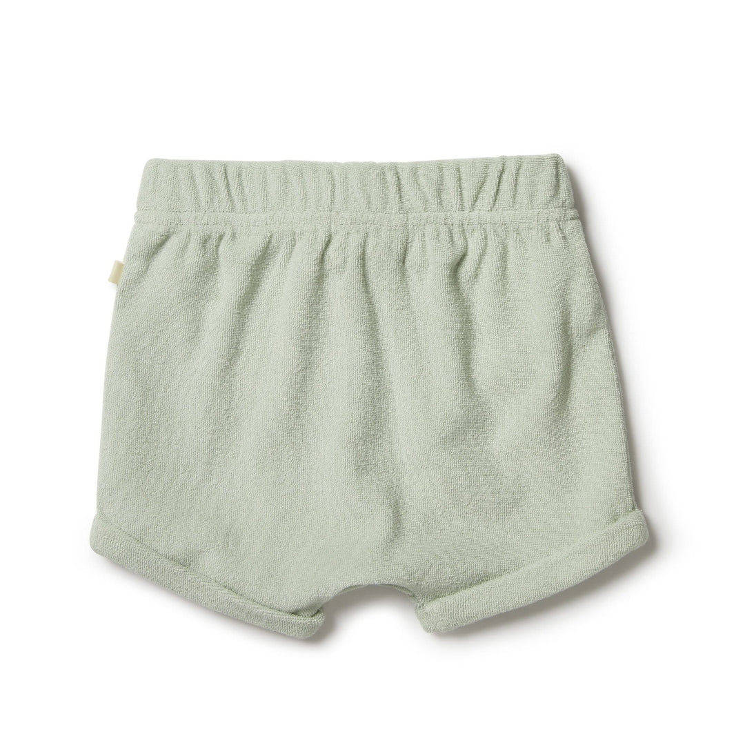 Wilson-and-Frenchy-Organic-Terry-Sweat-Shorts-Pebble-Back-View-Naked-Baby-Eco-Boutique