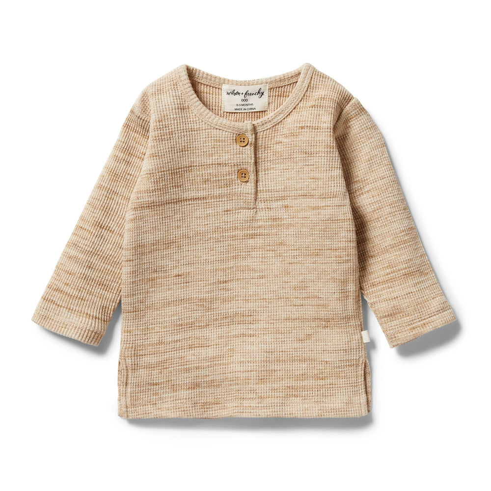 Wilson-and-Frenchy-Organic-Waffle-Henley-Top-Fog-Fleck-Naked-Baby-Eco-Boutique