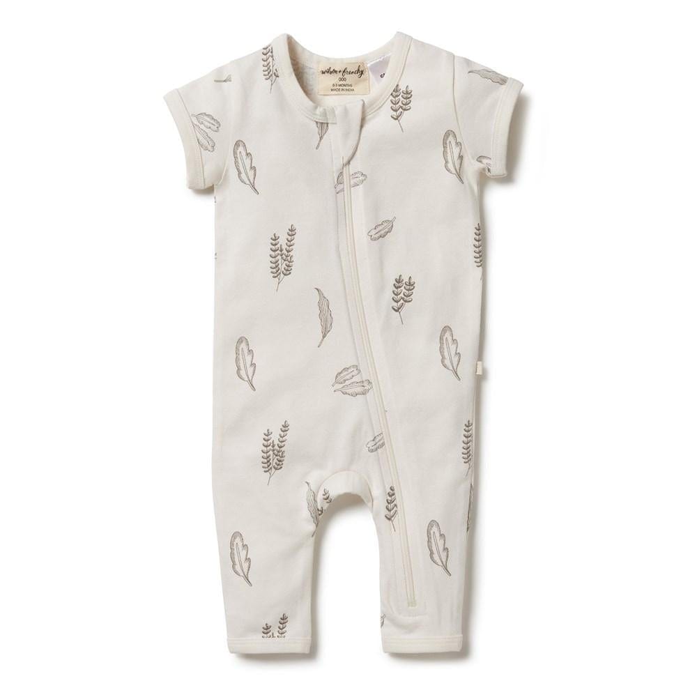 Seedling / Newborn Wilson & Frenchy Organic Zipsuit (Multiple Variants) - Naked Baby Eco Boutique