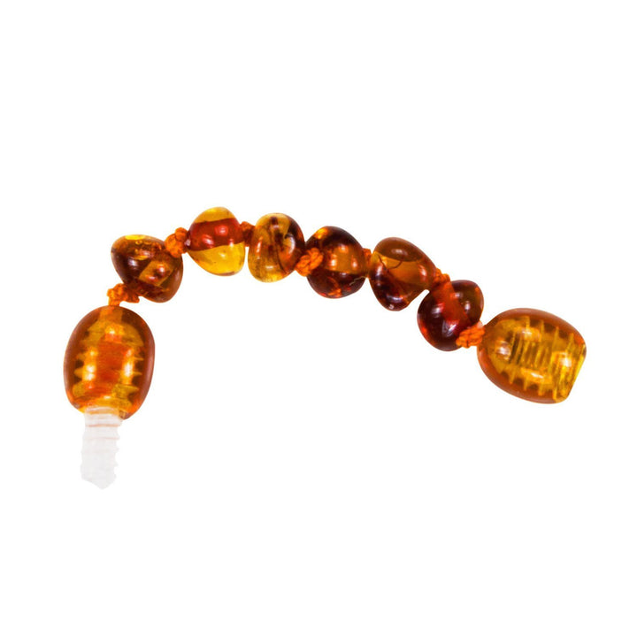 Cognac Bambeado Baby Baltic Amber Extension Piece - Naked Baby Eco Boutique