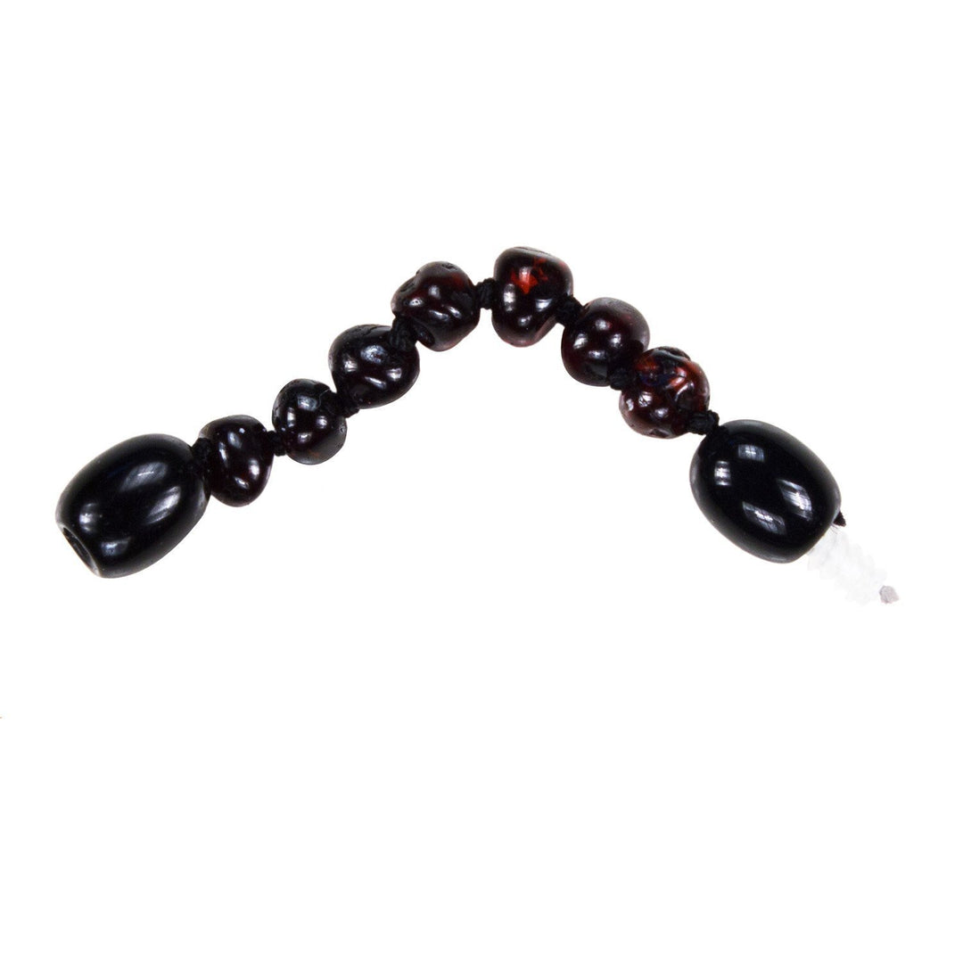 Dark Cherry Bambeado Baby Baltic Amber Extension Piece - Naked Baby Eco Boutique