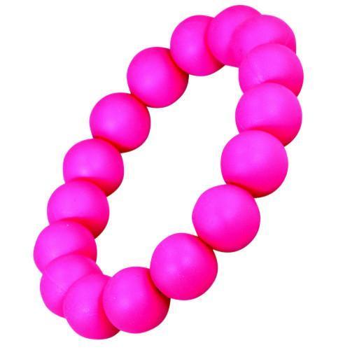 Crimson Bambeado Silicone Round Bead Bracelet - Naked Baby Eco Boutique