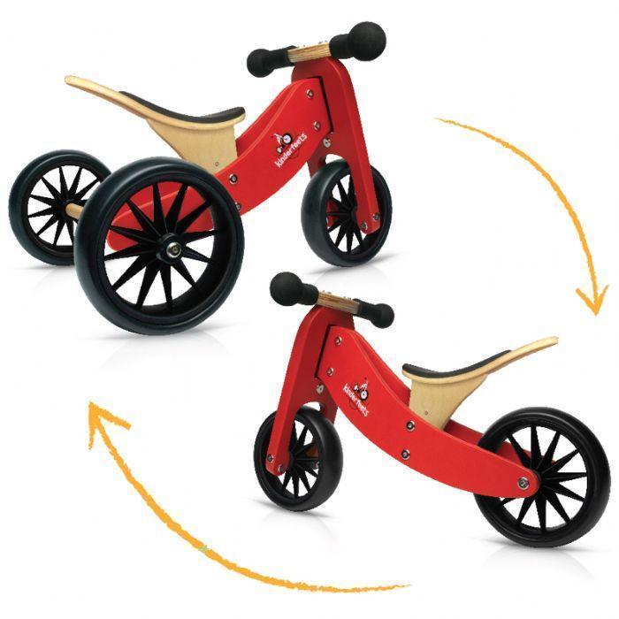 Kinderfeets Tiny Tot Tricycle + Balance Bike (Multiple Variants) - Naked Baby Eco Boutique