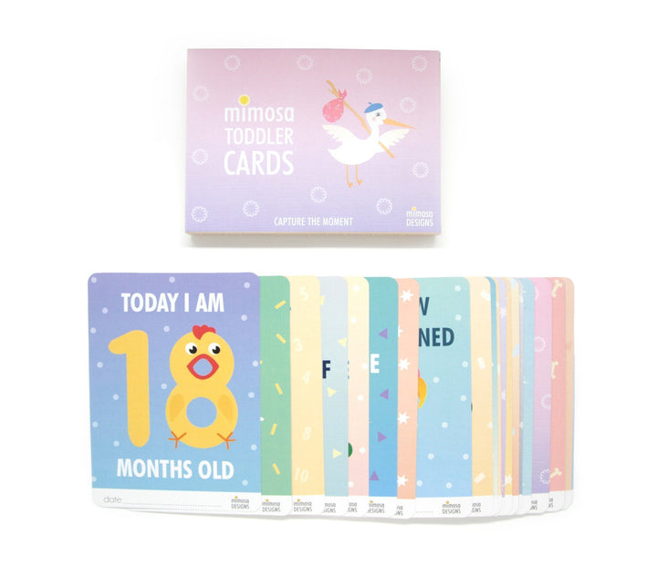 Mimosa Designs Toddler Milestone Cards - Naked Baby Eco Boutique