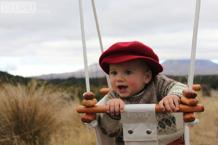 Solvej Baby & Toddler Swing - Merino White - Naked Baby Eco Boutique